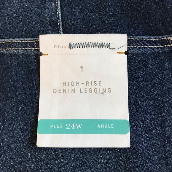 Pilcro Anthropologie Sz 24W High Rise Denim Jean Leggings Ankle Length NEW NWT - Picture 7 of 15